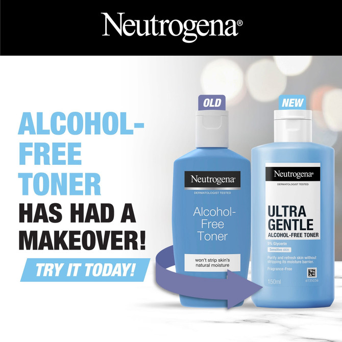 Neutrogena Ultra Gentle Alcohol-Free Face Toner 150mL