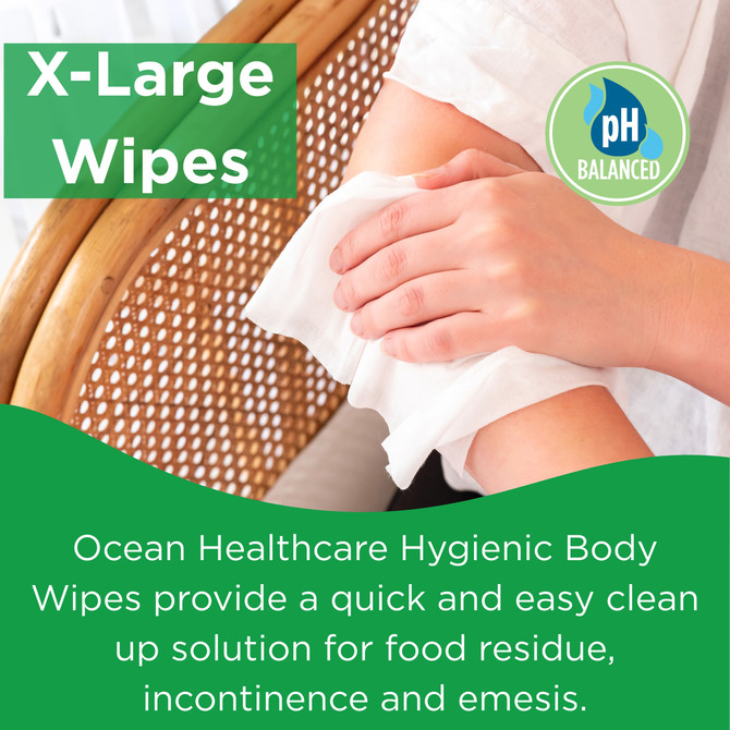 Ocean Healthcare Hygienic Body Wipes 50 Pack