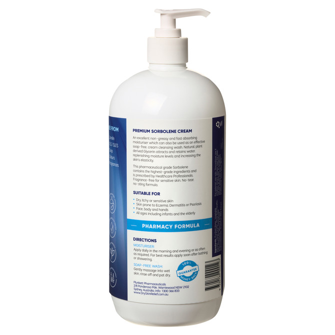 Plunkett's Dry Skin Relief Premium Sorbolene 10% Glycerin 1 Litre