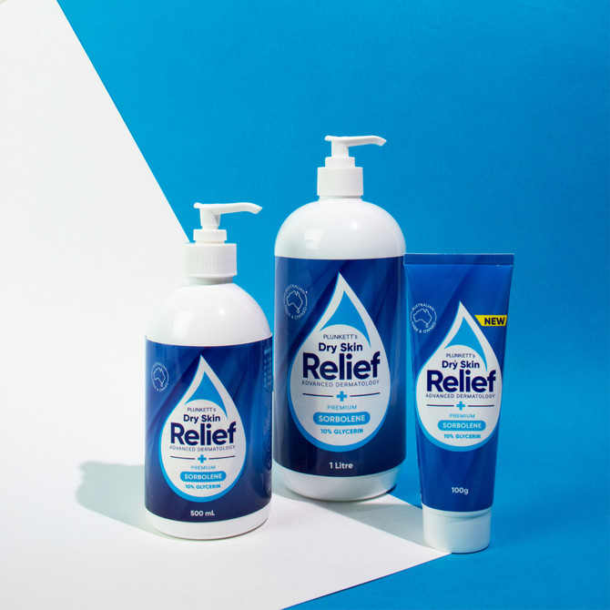 Plunkett's Dry Skin Relief Premium Sorbolene 10% Glycerin 1 Litre