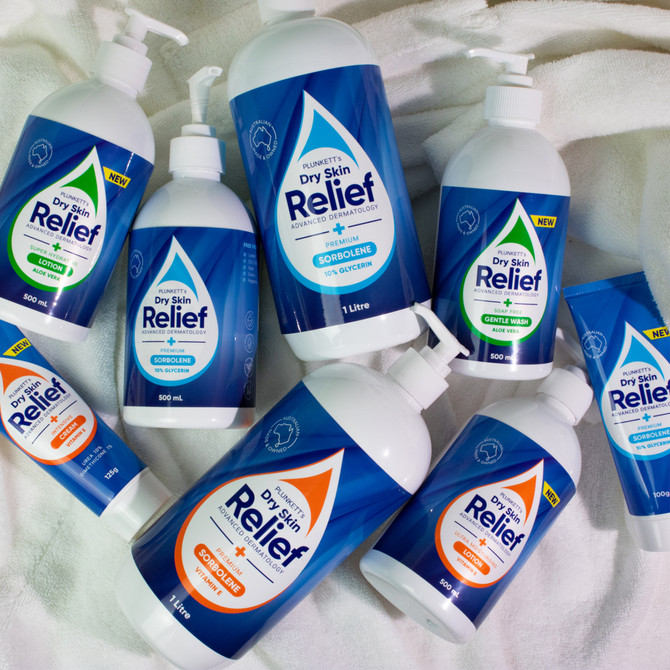 Plunkett's Dry Skin Relief Premium Sorbolene 10% Glycerin 1 Litre