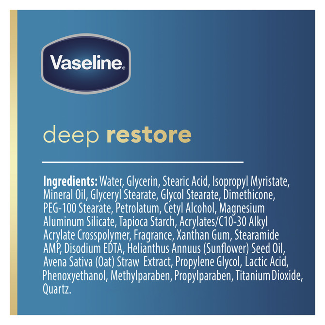 Vaseline Intensive Care Deep Restore Body Lotion for nourished, healthy-looking skin 225mL