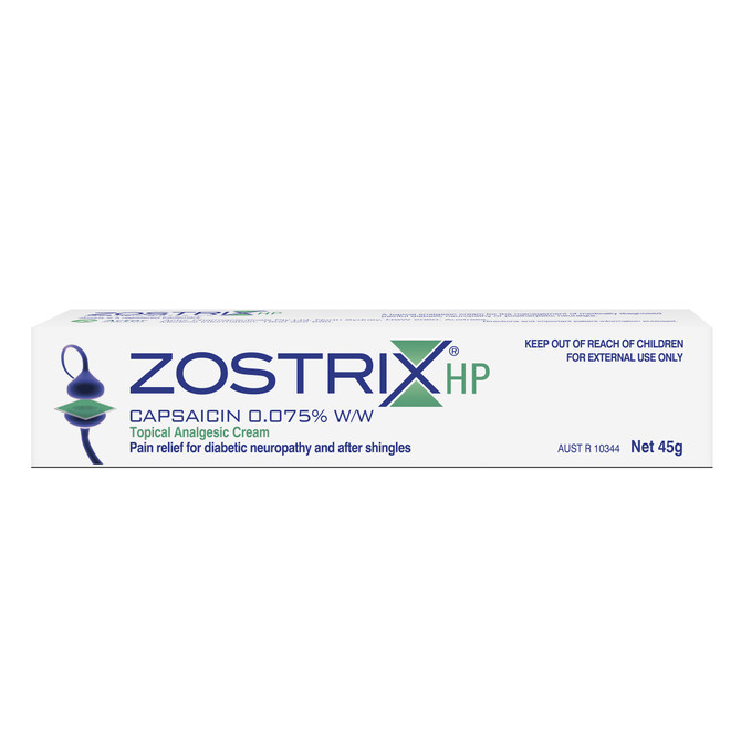 ZOSTRIX HP capsaicin 0.075%w/w cream tube 45g