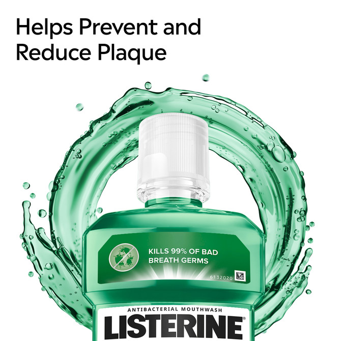 Listerine Freshburst Antibacterial Mouthwash for Fresh Breath & helps Plaque Reduction – 250mL