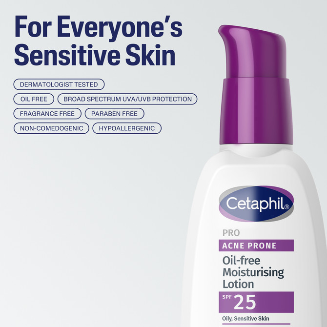 Cetaphil Pro Acne Prone Oil-Free Moisturising Lotion SPF25 118mL