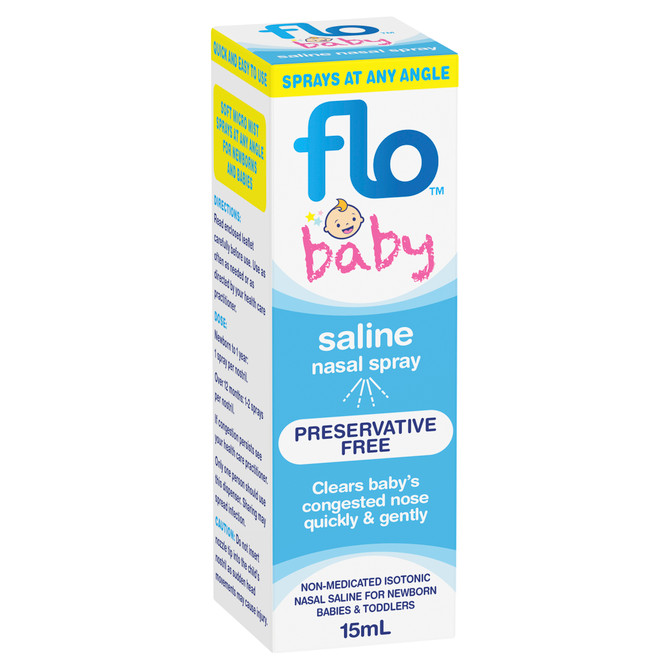 FLO Baby Saline Nasal Spray 15mL 