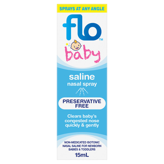 FLO Baby Saline Nasal Spray 15mL 