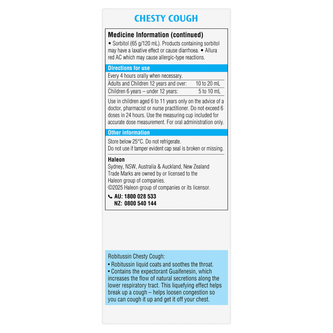 Robitussin Chesty Cough 200mL