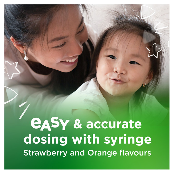 Panadol Children 1-5 years Colourfree Suspension, Strawberry Flavour, 200ml