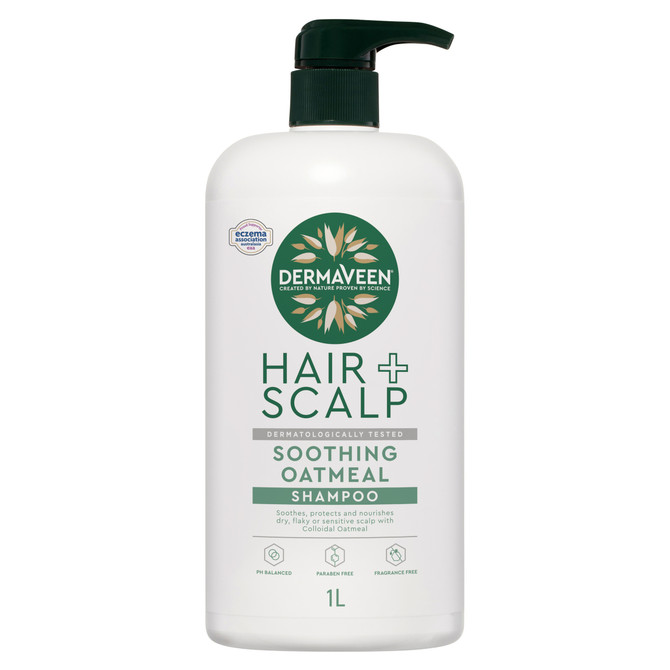 DermaVeen Hair + Scalp Soothing Oatmeal Shampoo 1L