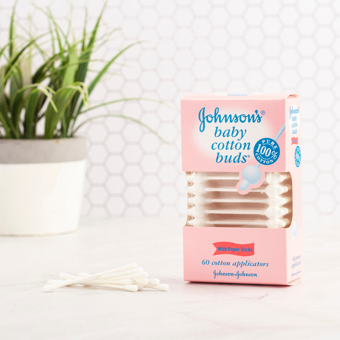 Johnson's Gentle Baby Cotton Buds 60 Pack