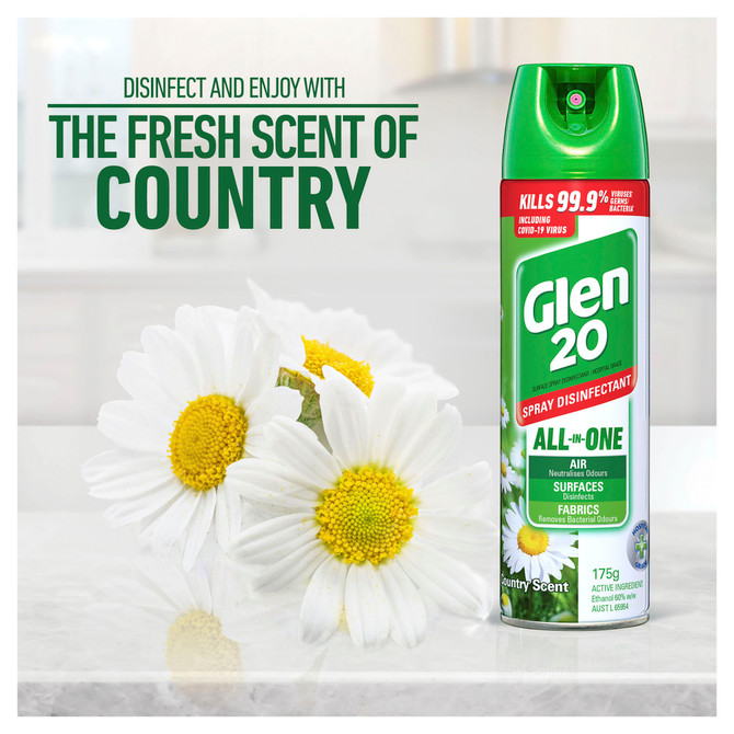 Glen 20 Spray Disinfectant All-In-One Country Scent 175g