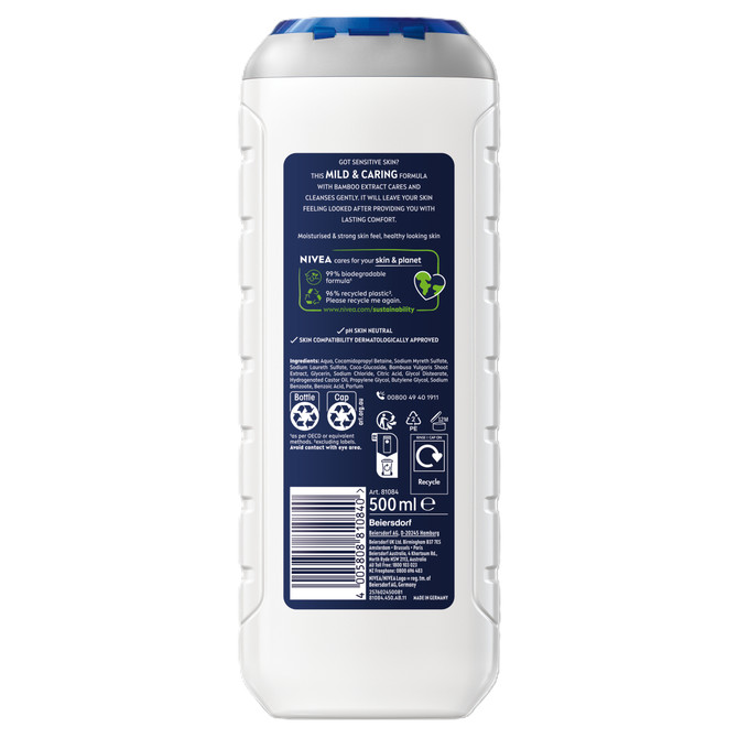 NIVEA MEN Sensitive Shower Gel 500ml