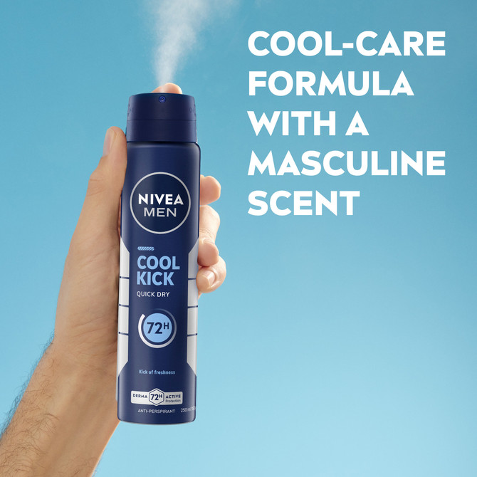 NIVEA MEN Cool Kick Anti-Perspirant Aerosol 250ml