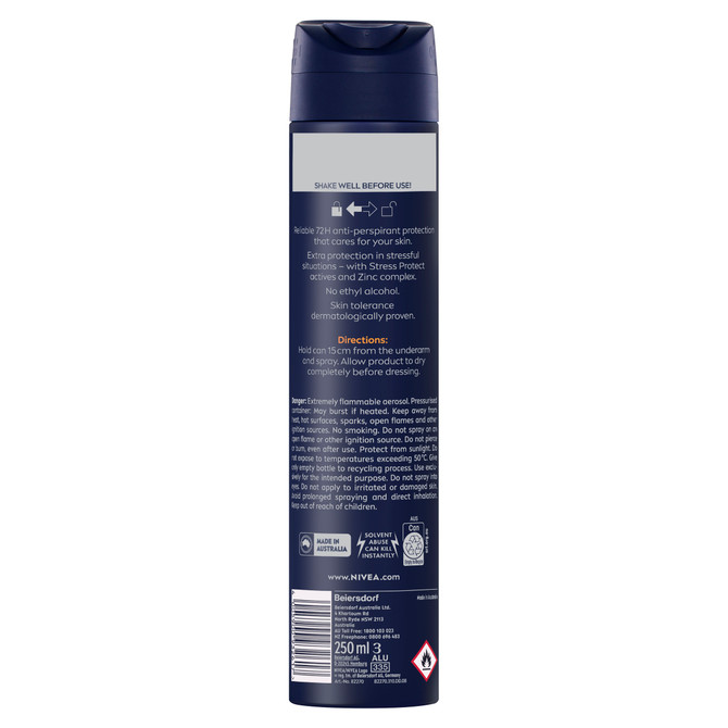 NIVEA MEN Intense Protection Strength Anti-Perspirant Aerosol 250ml