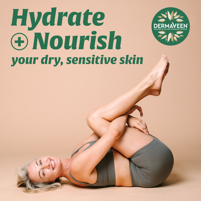 DermaVeen Extra Hydration Gentle Soap-Free Wash for Extra Dry, Itchy & Sensitive Skin 1L