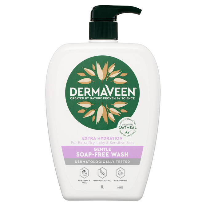 DermaVeen Extra Hydration Gentle Soap-Free Wash 1L