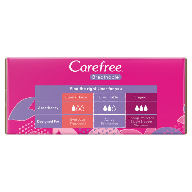 Carefree Breathable Scented Aloe Liners 48 pack