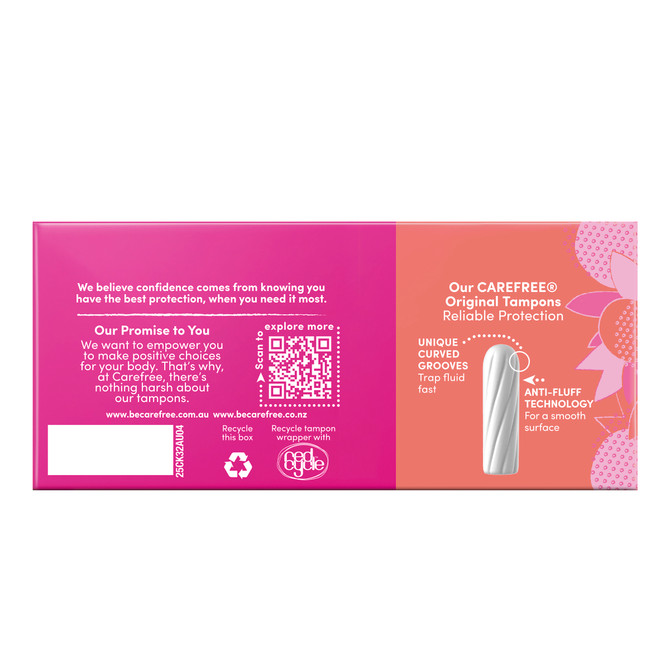 Carefree Original Super Tampons 32 pack