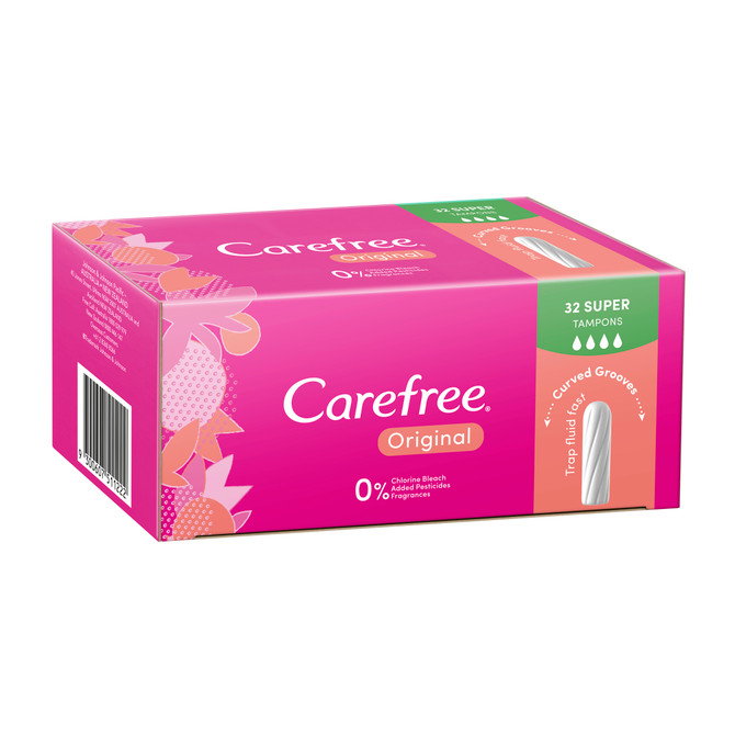 Carefree Original Super Tampons 32 pack