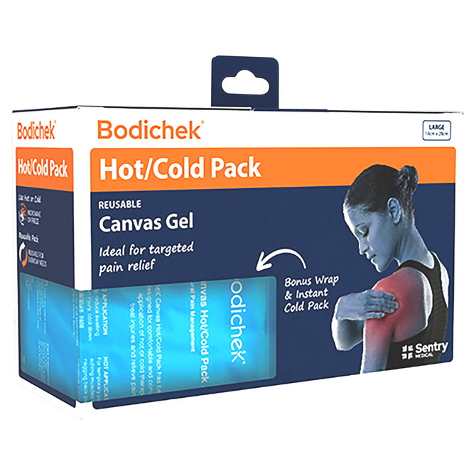 Bodichek® Hot/Cold Canvas Gel Pack Large 18cm x 28cm +Instant Cold Pack Medium