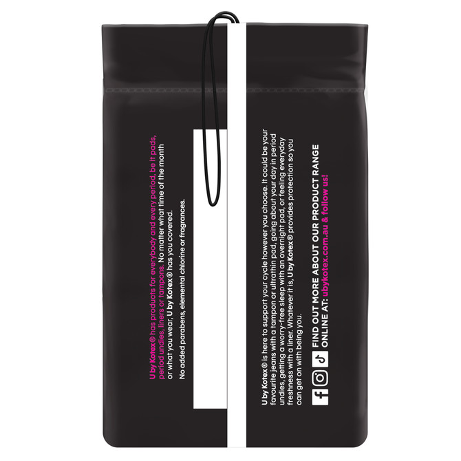 U by Kotex Ultrathin Pads Super with Wings 12 Pack