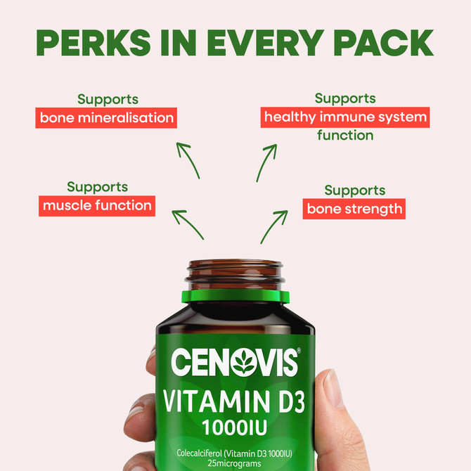 Cenovis Vitamin D3 1000IU  200 Tablets