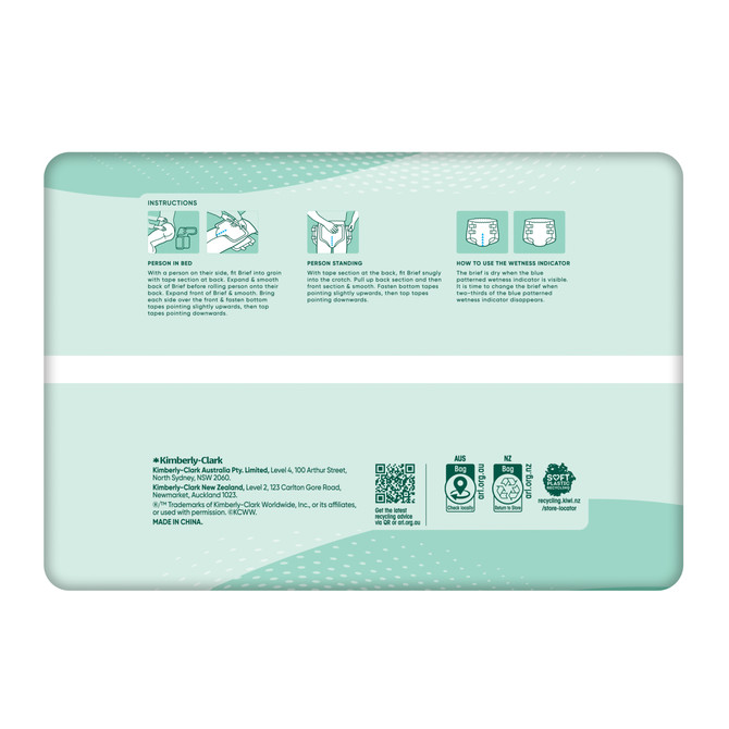 Depend Incontinence Fitted Briefs Unisex Normal Medium 10 Pack