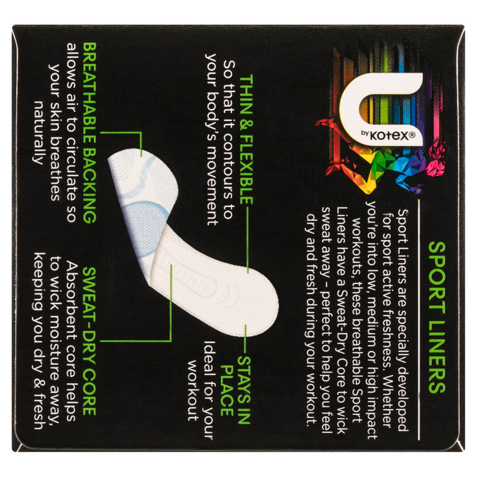 U by Kotex Sport Liners 30 Pack