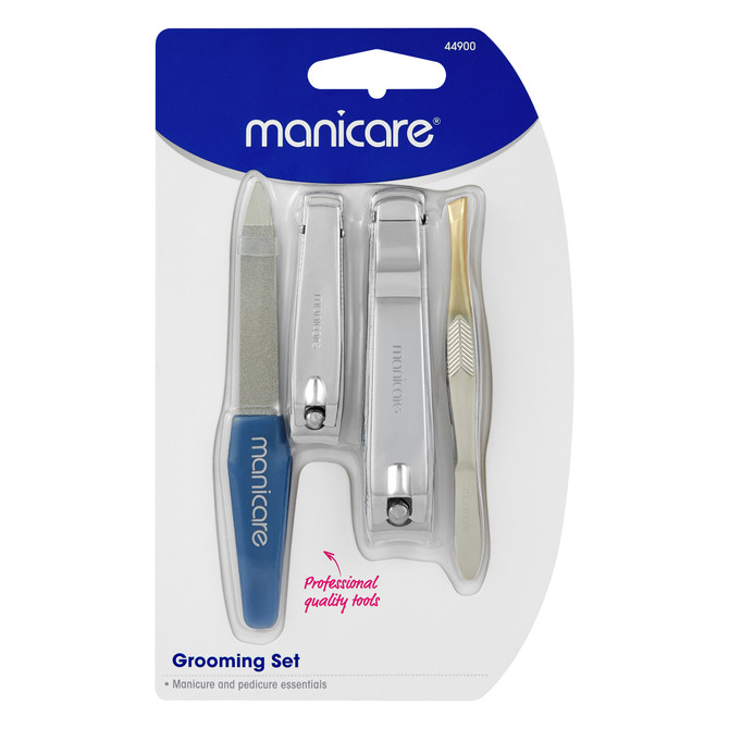 Manicare Grooming Set, Manicure and Pedicure, 4 PCE 