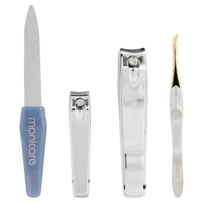 Manicare Grooming Set, Manicure and Pedicure, 4 PCE 
