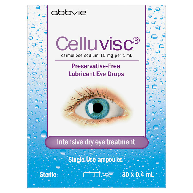 Celluvisc® Lubricant Eye Drops 30 x 0.4 mL
