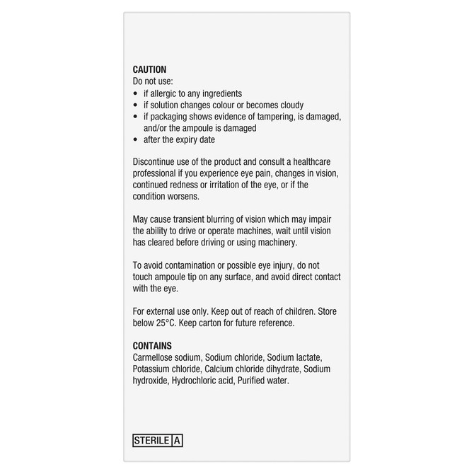 Celluvisc® Lubricant Eye Drops 30 x 0.4 mL