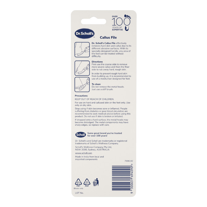 Dr.Scholl's™ Callus Hard Skin Manual File