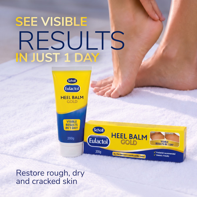 Scholl Eulactol Cracked Heel Balm Gold 200g