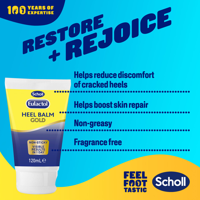 Scholl Eulactol Cracked Heel Balm Gold 120ml