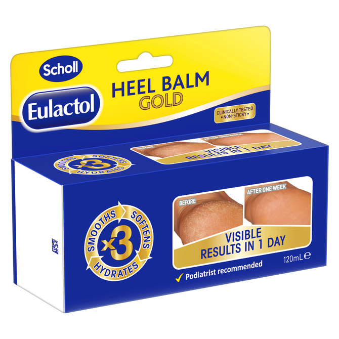 Scholl Eulactol Cracked Heel Balm Gold 120ml