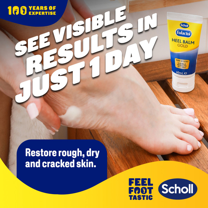 Scholl Eulactol Cracked Heel Balm Gold 60ml