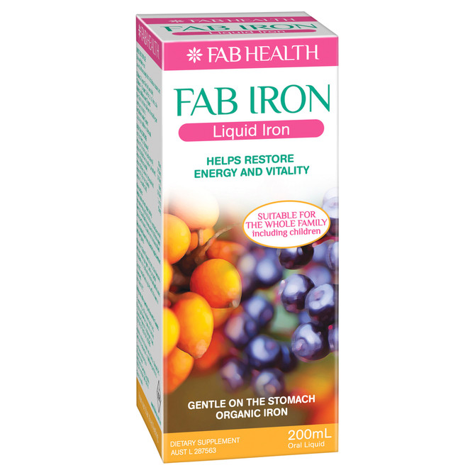 FAB IRON Liquid Iron Oral Liquid (200mL)