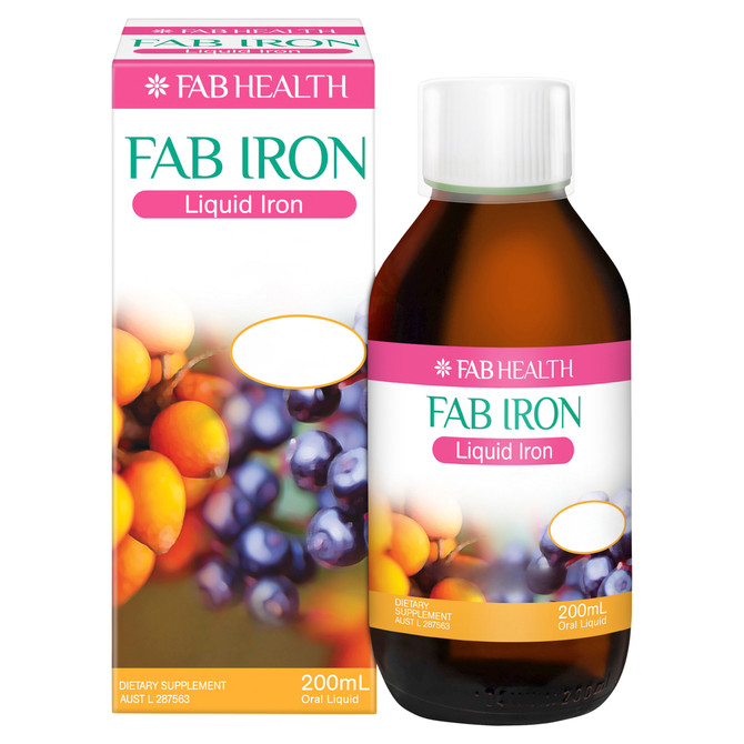 FAB IRON Liquid Iron Oral Liquid (200mL)