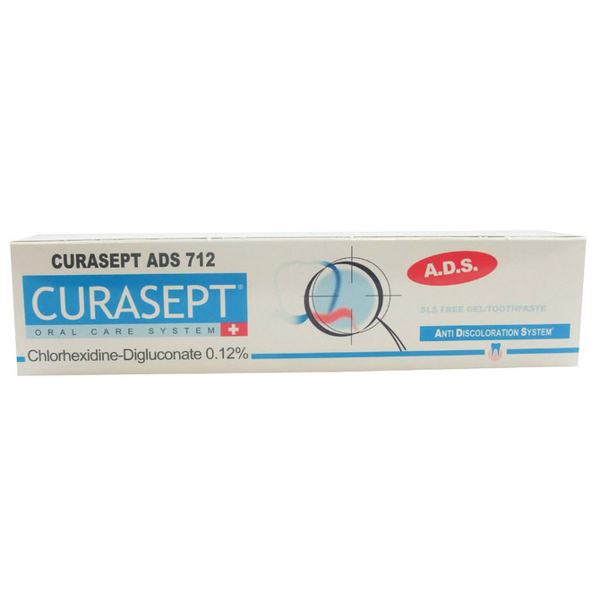 Curasept ADS 712 SLS Free Gel 0.12% Toothpaste 75ml
