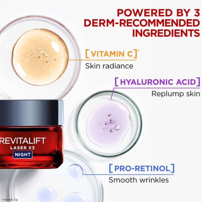L'Oréal Paris Revitalift Laser X3 Anti-Ageing Night Cream 50ml