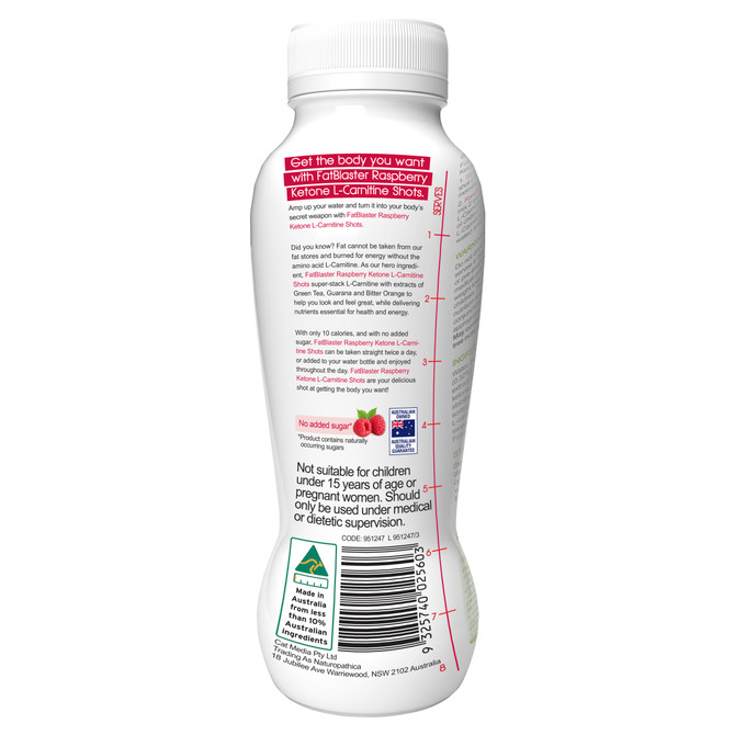 FatBlaster Raspberry Ketone Fat Burning Shots