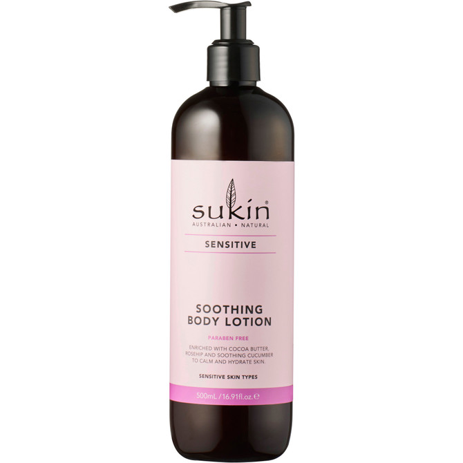 SUKIN SENSITIVE SOOTHING BODY LOTION 500ML