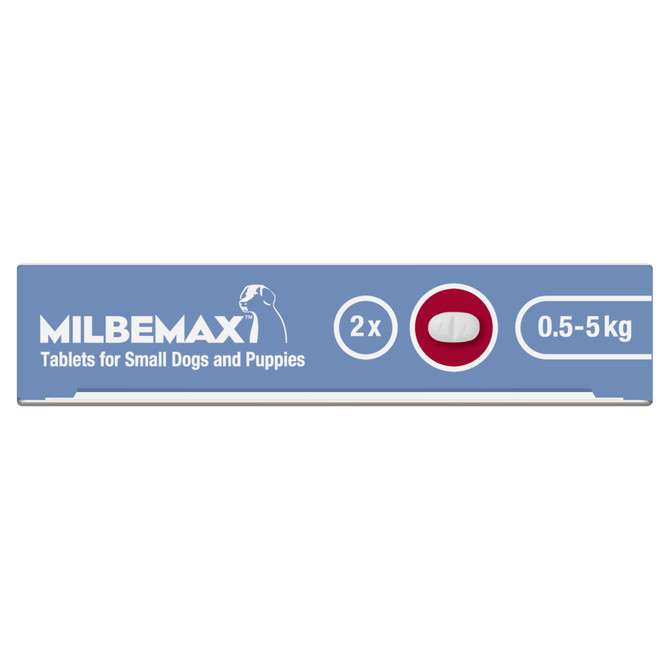 Milbemax™ Allwormer Tablet for Small Dogs & Puppies 0.5 - 5kg - 2 Pack
