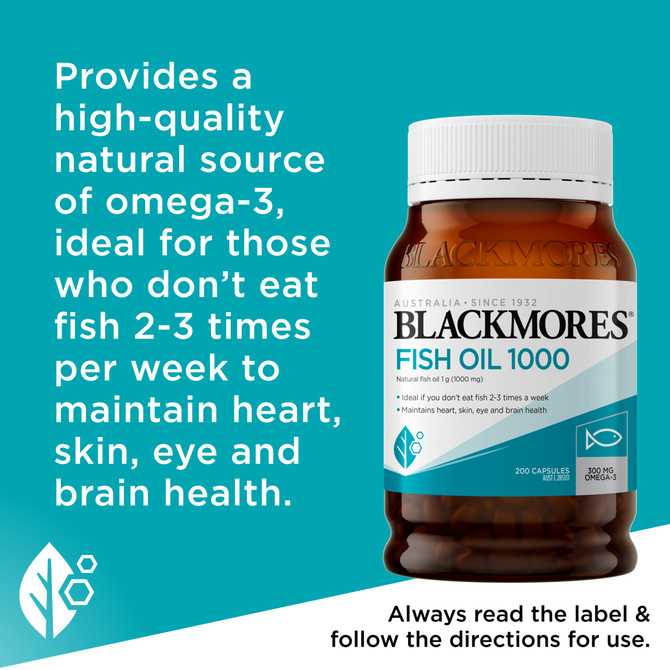 Blackmores Fish Oil 1000 200 Capsules