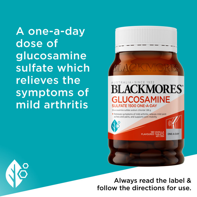 Blackmores Glucosamine Sulfate 1500 One-A-Day 180 Tablets