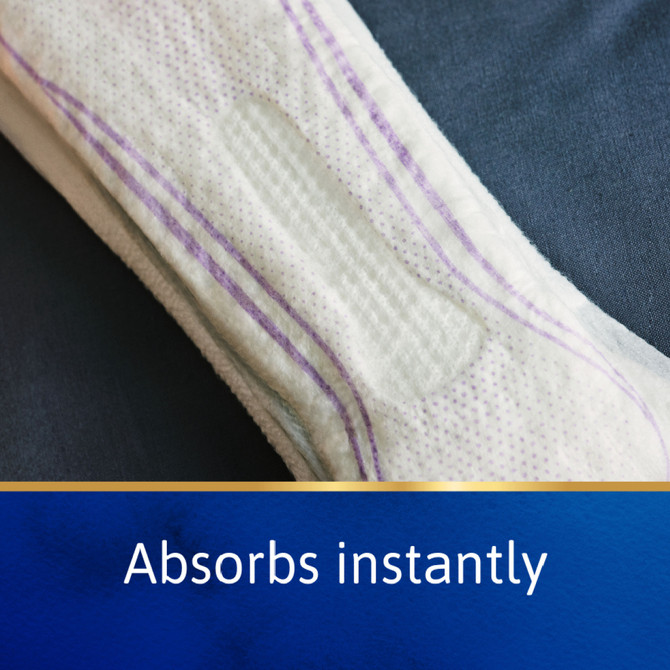 TENA Pads InstaDRY™ Long Length 8 Pack