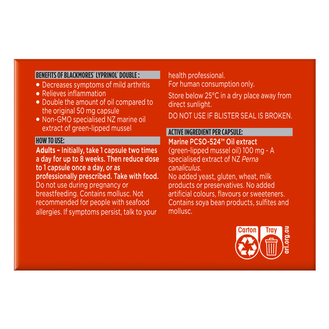 Blackmores Lyprinol® Double 30 Capsules