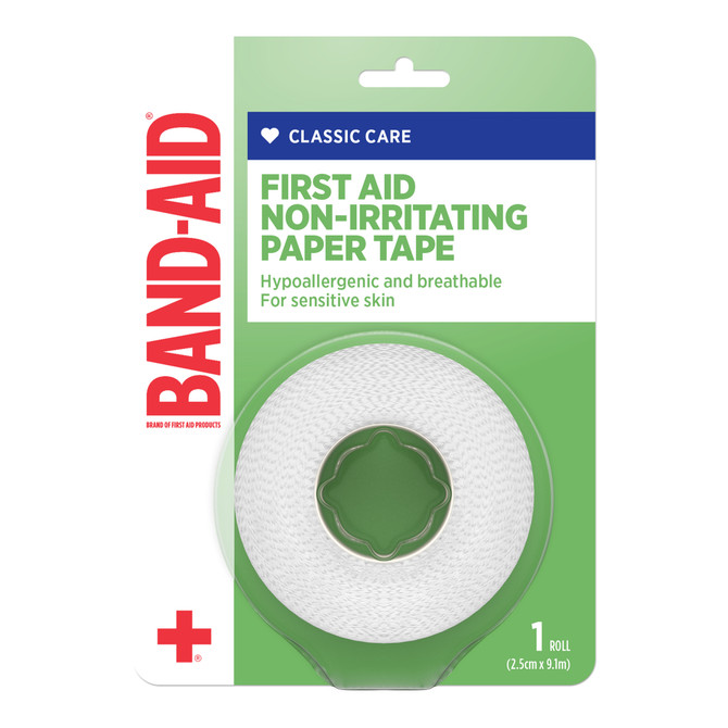 BAND-AID First Aid Paper Tape 9.1m